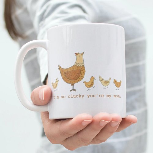 Funny Chicken Pun Mothers Day Gift Coffee Mug