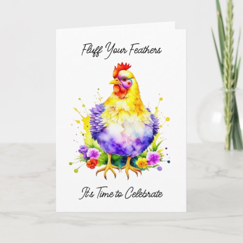 Funny Chicken Puns Birthday Card