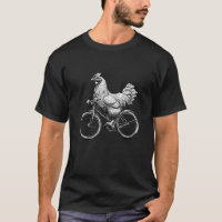 Funny Chicken Riding Bike Cyclist Cute Animal Love