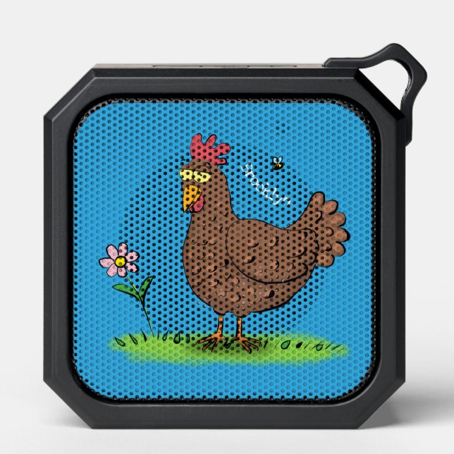 Funny chicken rustic whimsical cartoon bluetooth speaker (Front)