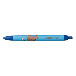 Funny chicken rustic whimsical cartoon pen
