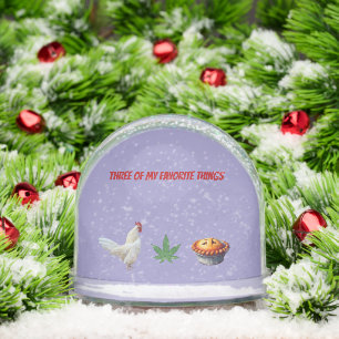 FUNNY CHICKEN SNOW GLOBE