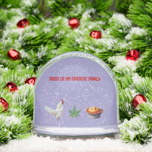 FUNNY CHICKEN SNOW GLOBE (Christmas)