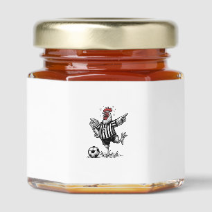 Funny Chicken Soccer Vintage Engraving Shirt_1 Honey Jar Favors