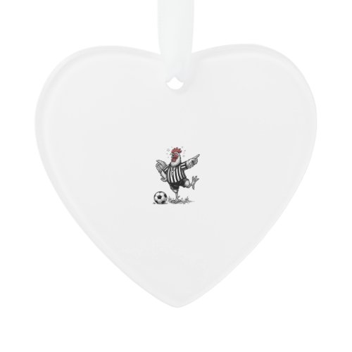Funny Chicken Soccer Vintage Engraving Shirt_1 Ornament