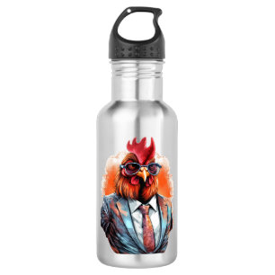 Funny Chicken Stainless Steel Water Bottle