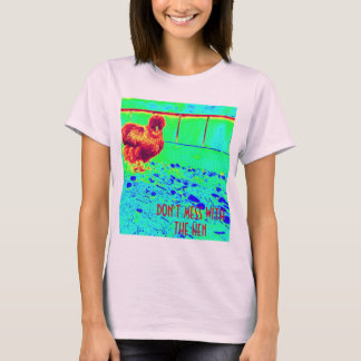 Funny chicken t-shirt sassy silkie hen