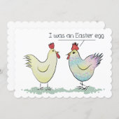 Funny Chicken was an Easter Egg Holiday Card (Front/Back)