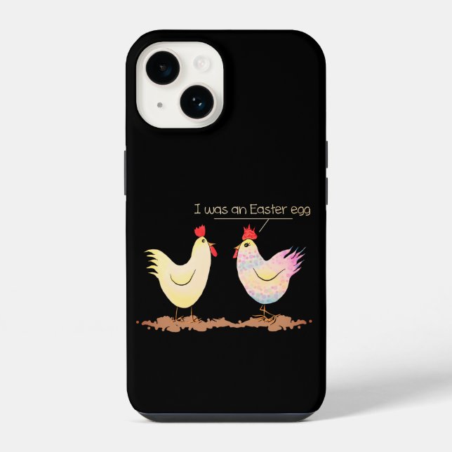 Funny Chicken was an Easter Egg iPhone Case (Back)