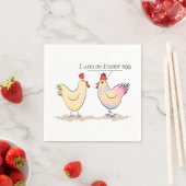 Funny Chicken was an Easter Egg Napkins (Insitu)