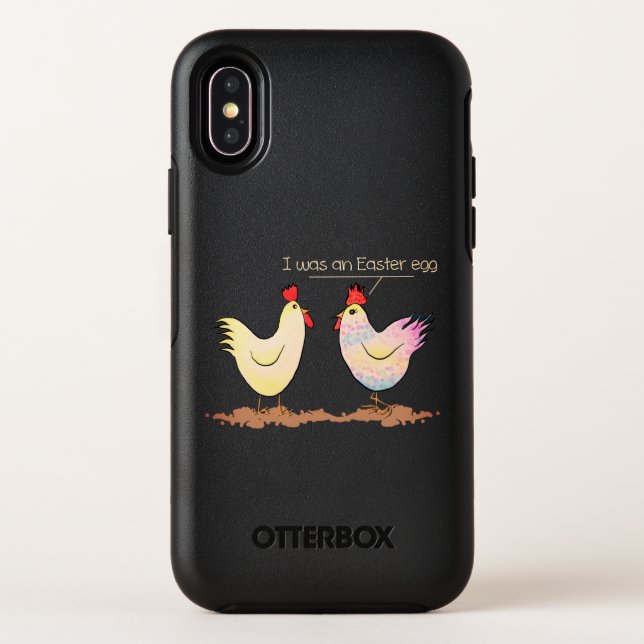 Funny Chicken was an Easter Egg Otterbox iPhone Case (Back)