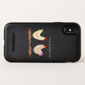 Funny Chicken was an Easter Egg Otterbox iPhone Case (Back Horizontal)