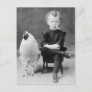 Funny Chicken With Smoking Kid Vintage Photo Postcard