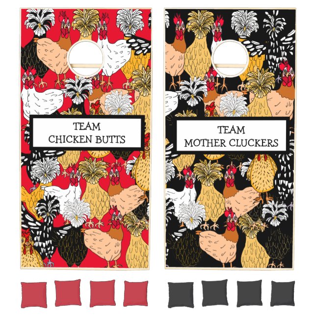 Funny Chickens   Cornhole Set (Set)
