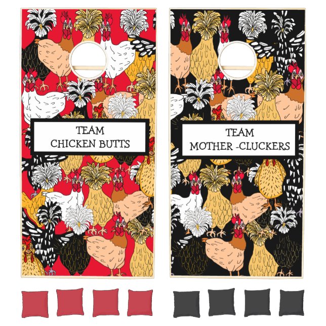 Funny Chickens  Cornhole Set (Set)