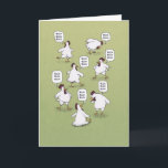Funny Chickens Twenty Bucks Birthday Card<br><div class="desc">This funny birthday card features a group of cute chickens who are happy to provide twenty bucks for someone special. 

Thanks for choosing this original design by © Chuck Ingwersen. I post cartoons every day on Instagram: https://www.instagram.com/captainscratchy</div>