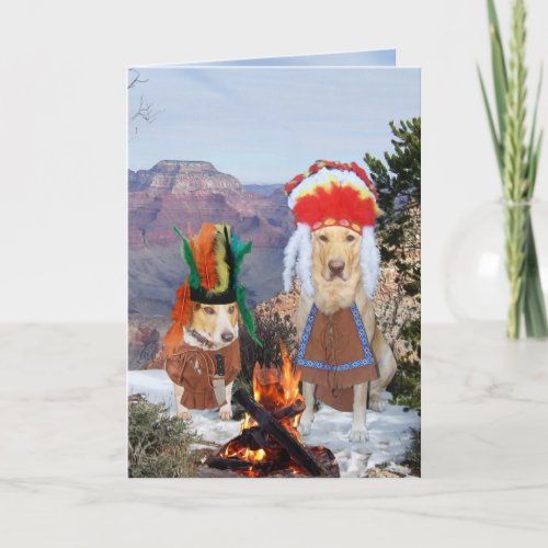 Funny Chief DogLab Smoke Signals Birthday Card