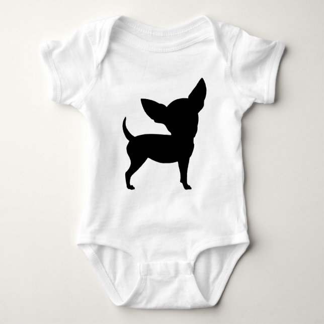 Funny Chihuahua Baby Bodysuit (Front)