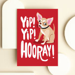 Funny Chihuahua Birthday Card<br><div class="desc">Funny birthday card featuring a silly chihuahua. Humor will brighten the day of your boyfriend,  girlfriend,  husband,  wife or friend. Perfect for dog and animals lovers.</div>