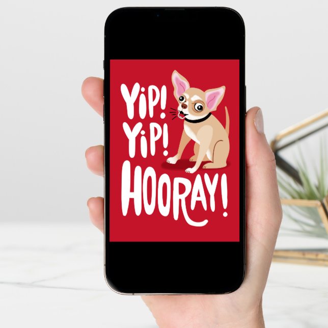 Funny Chihuahua Birthday Card (Front Digital)