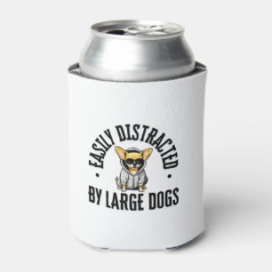 Funny Chihuahua Dog Easily Distracted By Large Dog Can Cooler