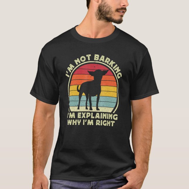 Funny Chihuahua Dog For Men Boys Retro Chiwawa Lov T-Shirt (Front)