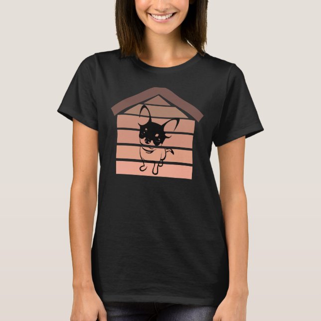 Funny Chihuahua Dog T-Shirt (Front)