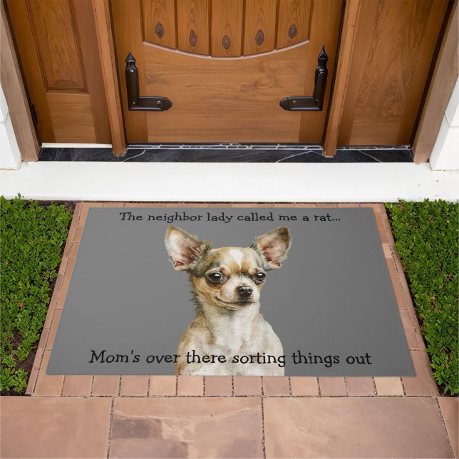Funny Chihuahua Doormat (Outdoor)