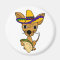Funny Chihuahua eating Taco Cartoon