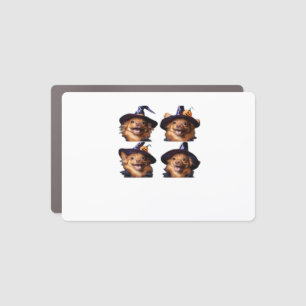 Funny Chihuahua Halloween Witch Costume � Cute Dog Car Magnet