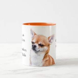 Funny Chihuahua Two-Tone Coffee Mug
