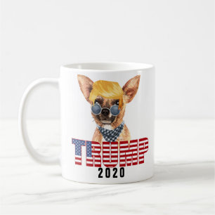 Funny Chihuahua With Trump Hair Coffee Mug