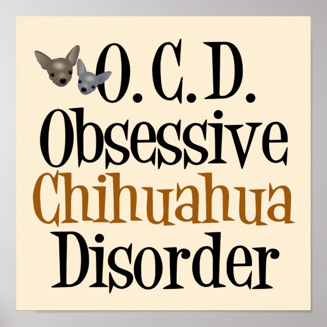 Funny Chihuauhua Cute Poster (Front)