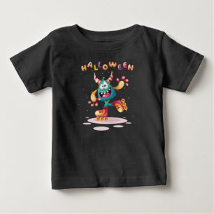 Funny Childish Halloween Monster Toddler Baby T-Sh Baby T-Shirt