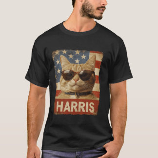 Funny Childless Cat Ladies For Harris 2024 T Shirt