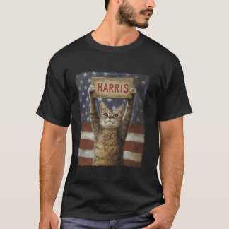 Funny Childless Cat Ladies For Harris 2024 T Shirt