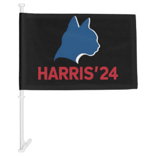 Funny Childless Cat Lady For Quote 2024 Car Flag