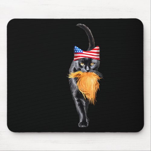 Funny Childless Cat Lady With Trump Hair Vote Kama Mouse Pad