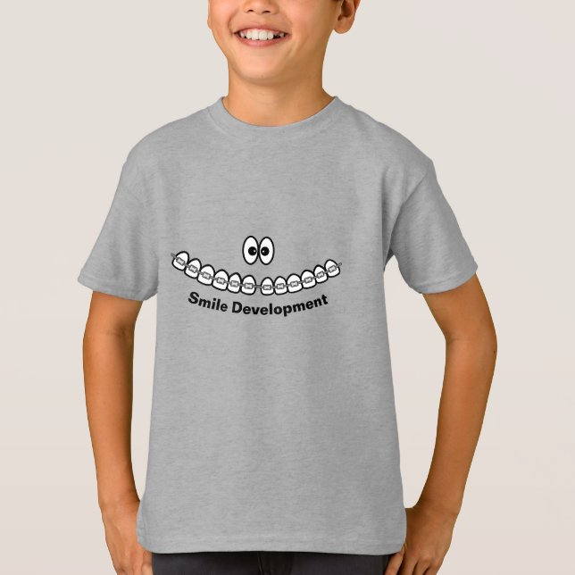 Funny Children's Braces T-Shirt (Front)