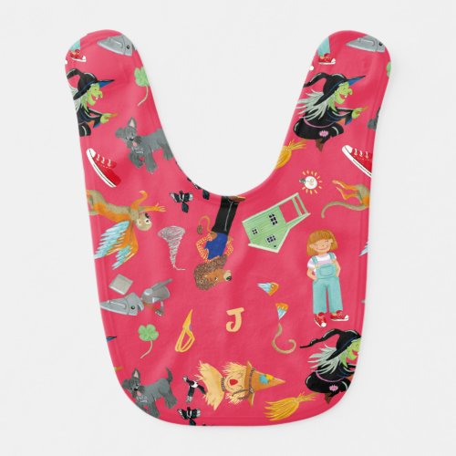 Funny childrens characters baby bib