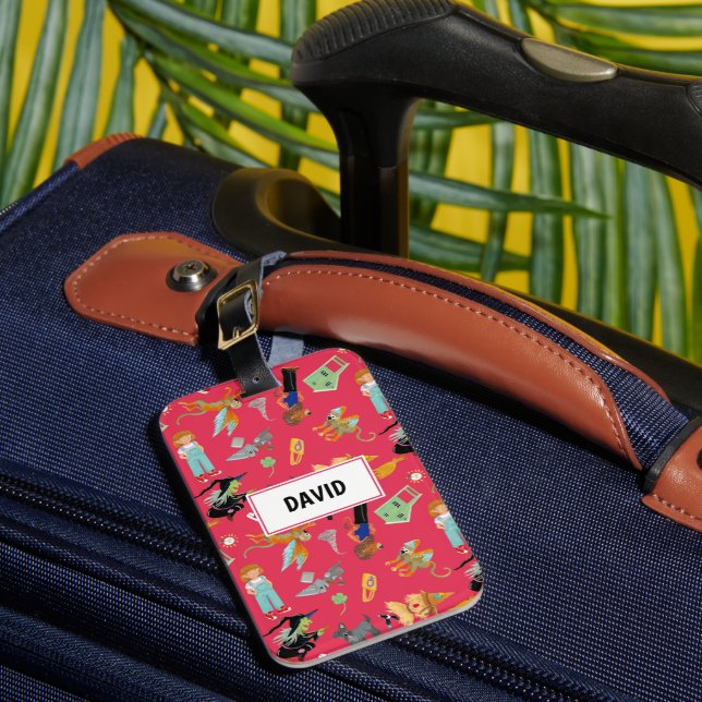 Funny children's characters luggage tag (Front Insitu 1)