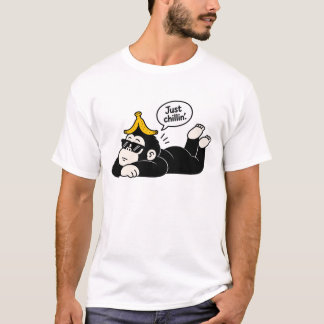 Funny Chillin Gorilla Men's T-Shirt - Banana Humor