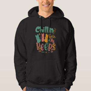 Funny Chillin With My Pëëp Teacher Easter Day Hoodie