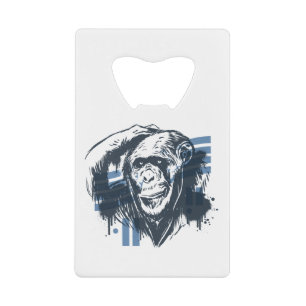 Funny Chimp Thinks Credit Card Bottle Opener