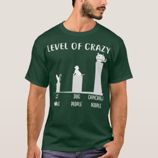 Funny Chinchilla Apparel Gift Level Of Crazy T-Shirt