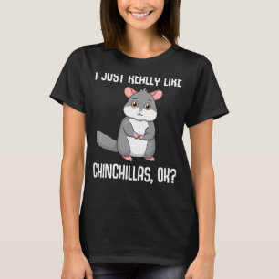 Funny Chinchilla Designs For Men Women Cute Rodent T-Shirt