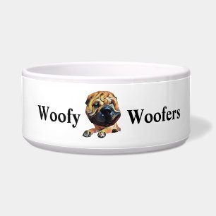 Funny Chinese Shar Pei Dog Bowl