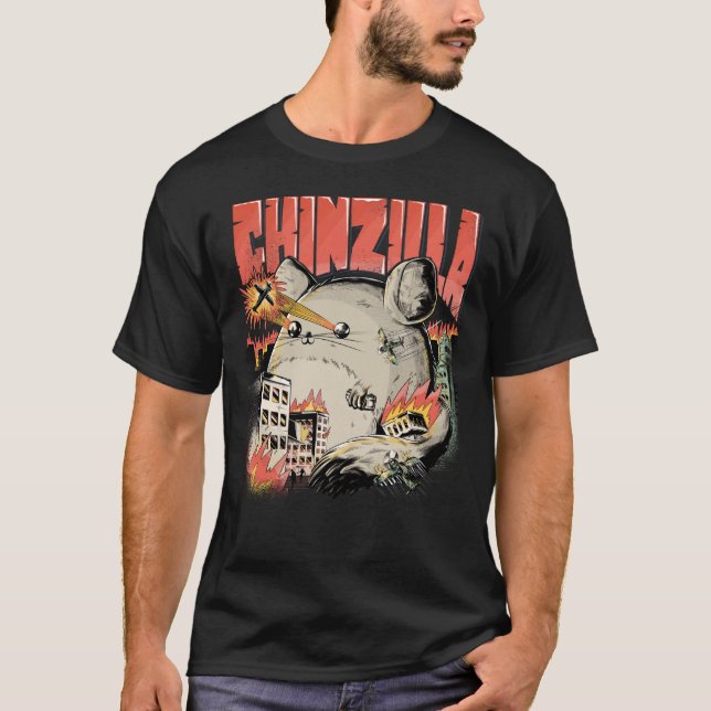  Funny CHINZILLA Cool Gift For Chinchilla Owners T-Shirt (Front)