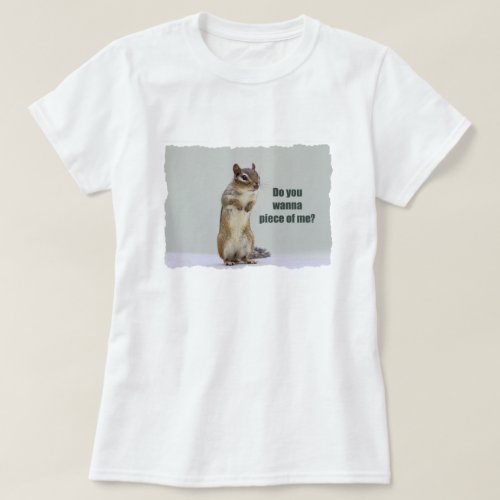Funny Chipmunk Picture T_Shirt