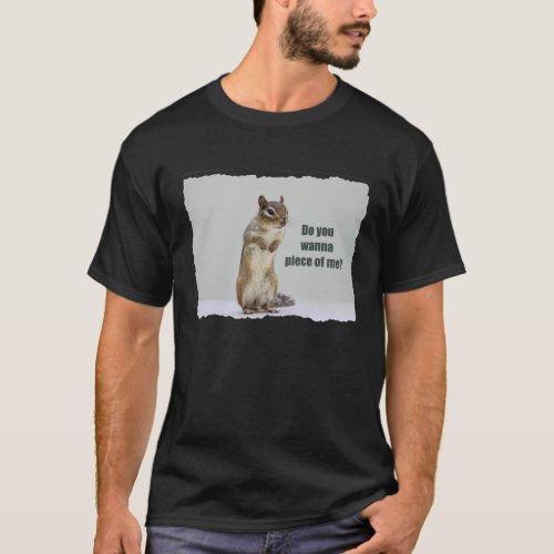 Funny Chipmunk Picture T_Shirt